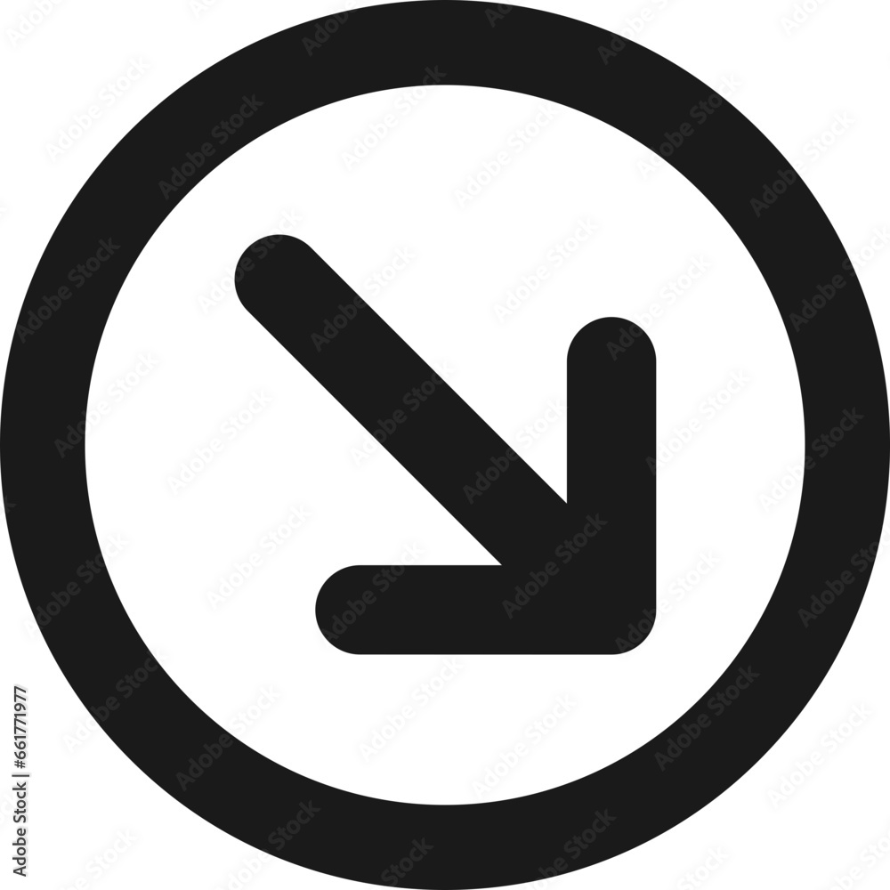 Down Right Arrow Icon Down Right Arrow Icon