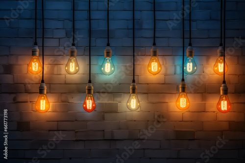 Bright ideas on wall