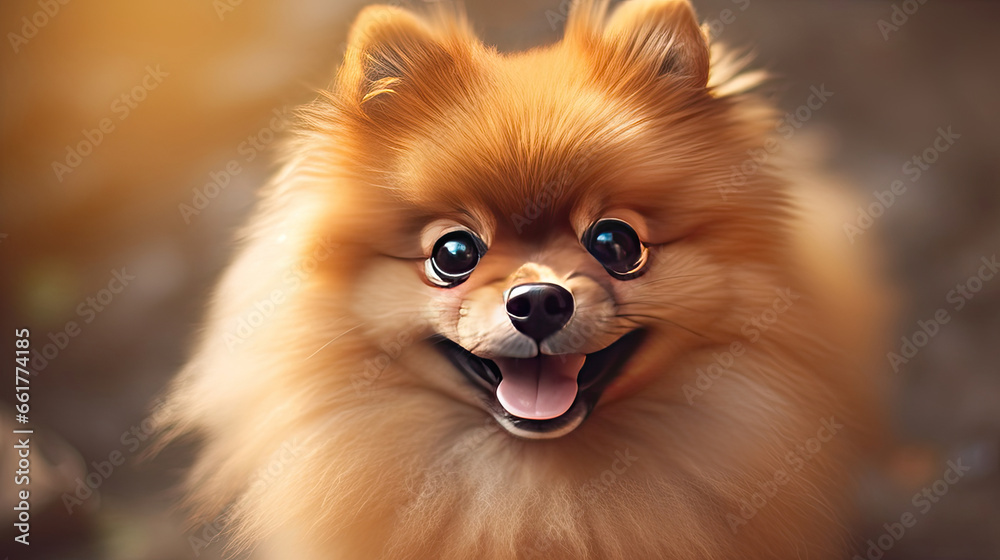 a cute pomeranian breed dog. a cute pomeranian breed dog.
