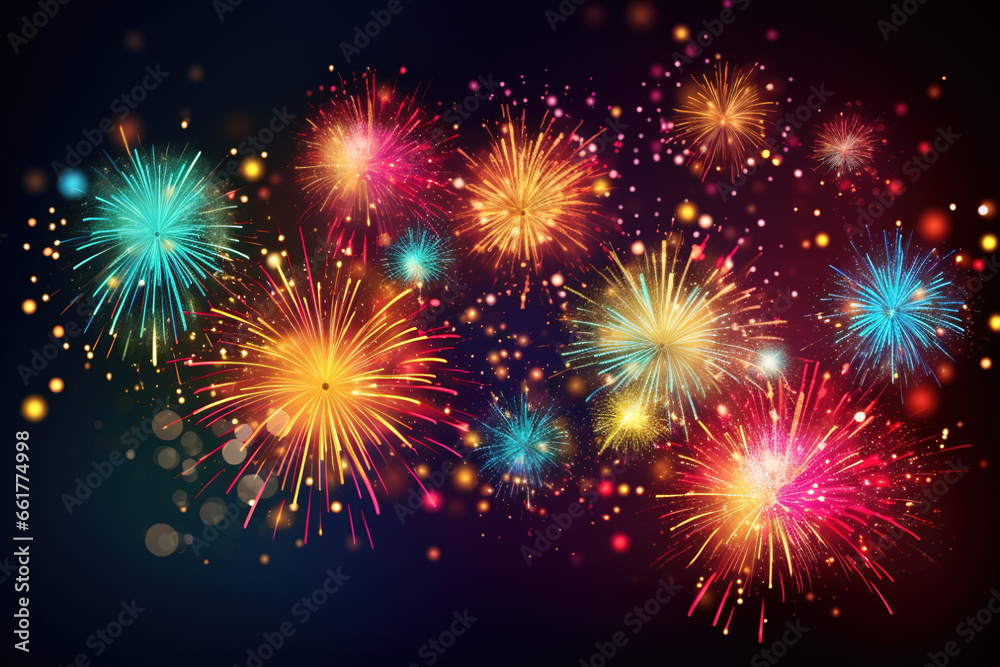 Fototapeta premium Firework for party and celebration