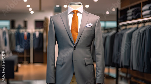 Business men's suit in store.
