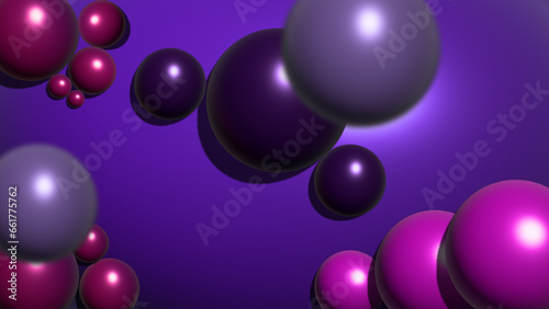 Background in the form of several balls. Vector illustration