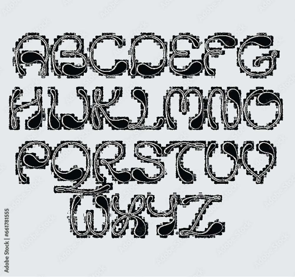 hand drawn alphabet letters hand drawn alphabet letters