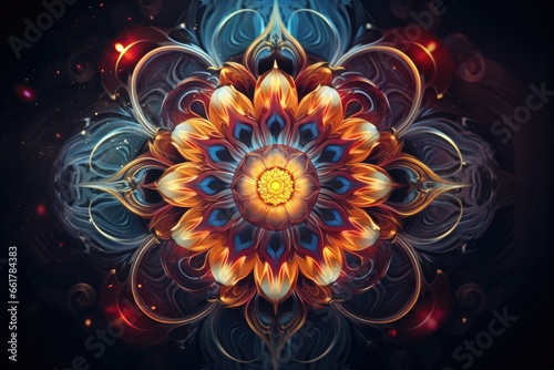 Abstract mandala with mystical meaning  © PinkiePie