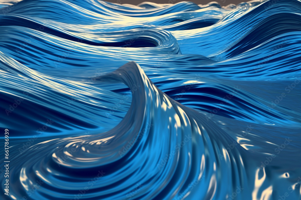 An abstract portrayal of the Euphrates River, the lifeblood of Babylon