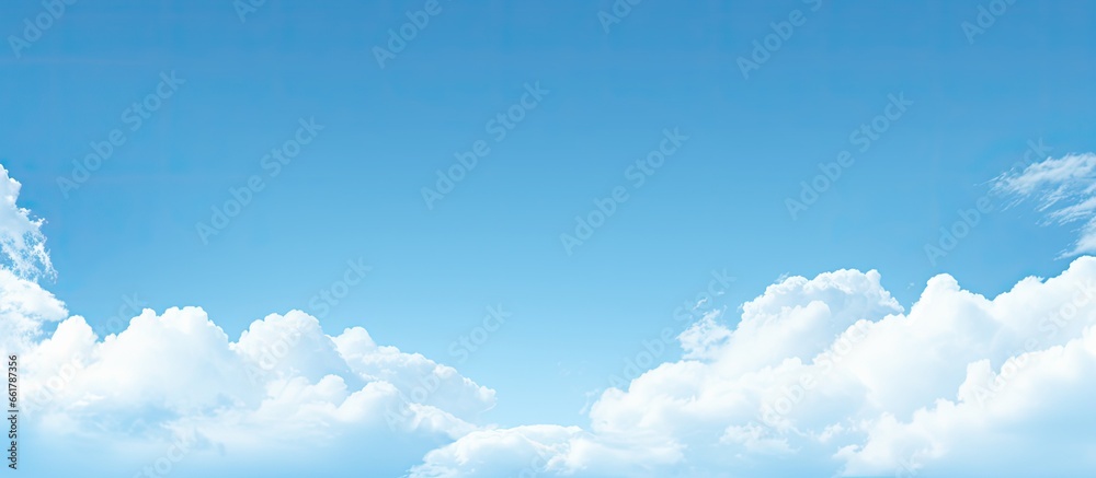 sky color blue With copyspace for text - obrazy, fototapety, plakaty 