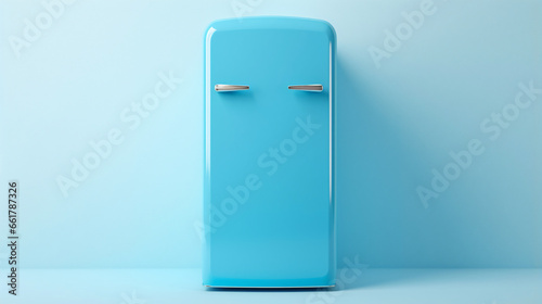 Blue fridge background photo