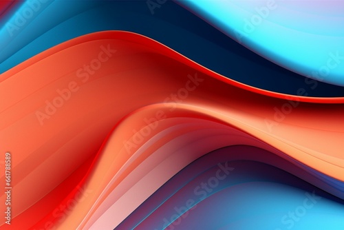 Abstract 3D background, created with digital illustration design. Generative AI