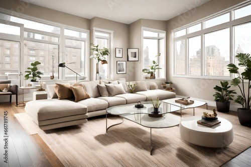 modern living room with sofa4k HD quality photo. © zooriii arts