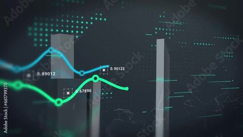 Finance chart stock animation loop