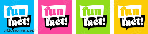 Fun fact on speech bubble