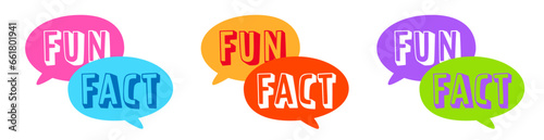 Fun fact on speech bubble