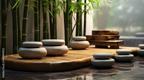 Spa bamboo stones pure