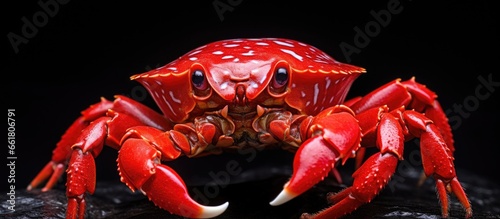 Javanese vampire crab or devil crab Geosesarma hagen With copyspace for text © 2rogan