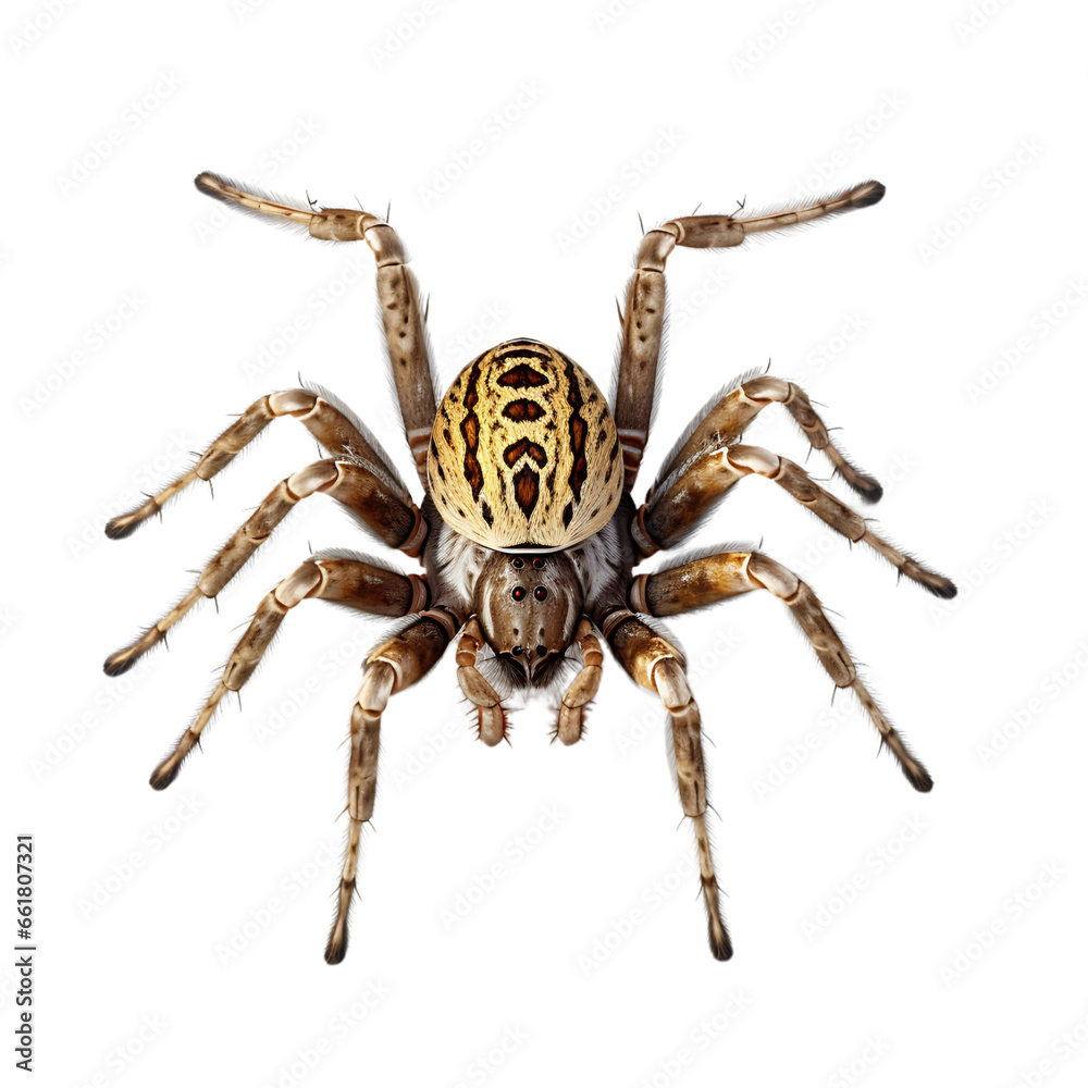Fototapeta premium Spider Isolated on Transparent or White Background, PNG