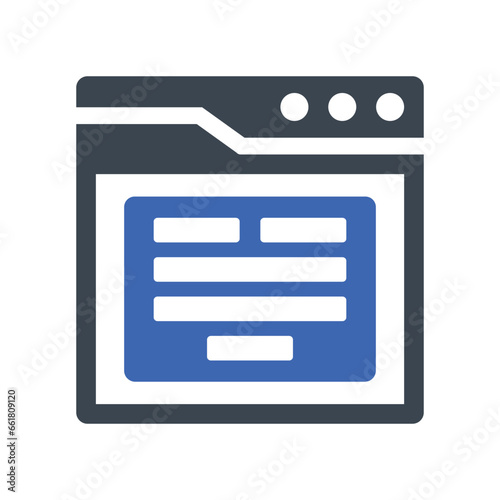 Form submit interface icon