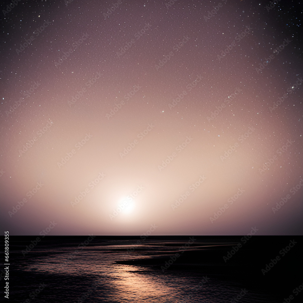 sunrise over the sea. Generative AI sunrise over the sea. Generative AI