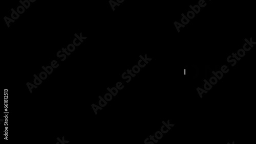 Coming soon text animation on black background