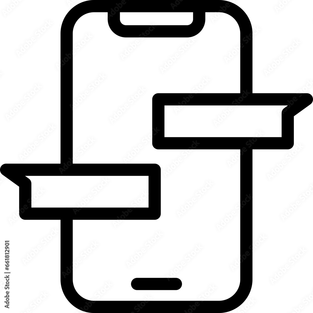 Chatting flat icon vector illustration Chatting flat icon vector illustration
