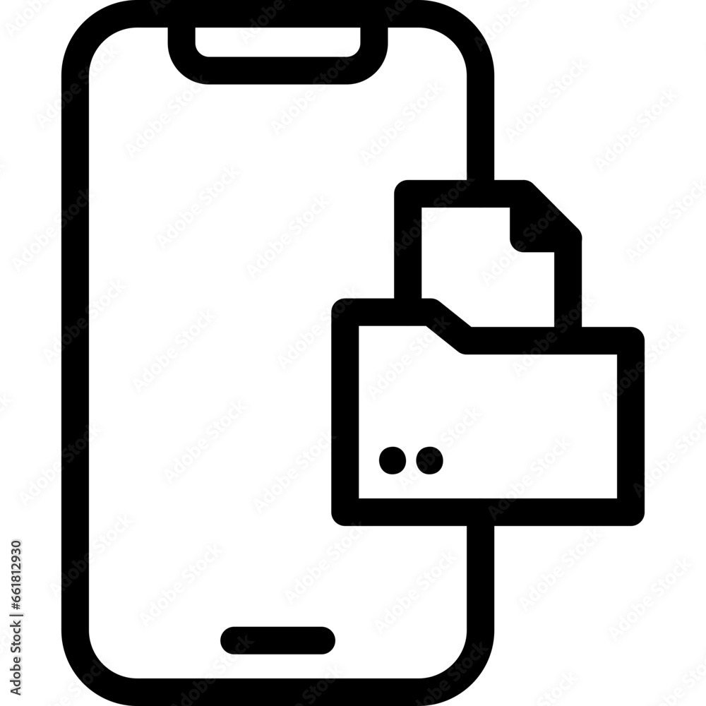 Folder flat icon vector illustration Folder flat icon vector illustration
