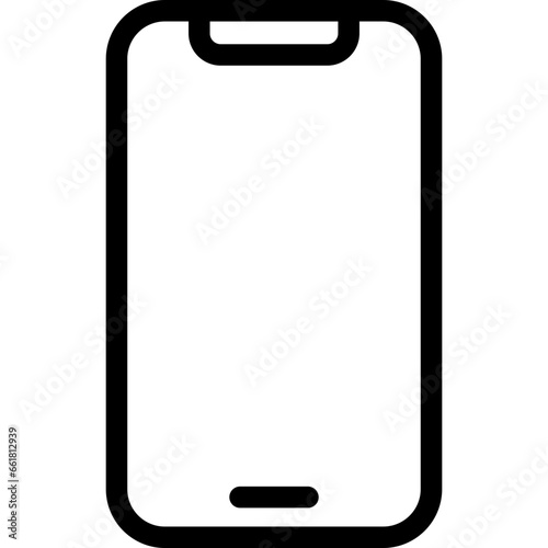 Iphone flat icon vector illustration
