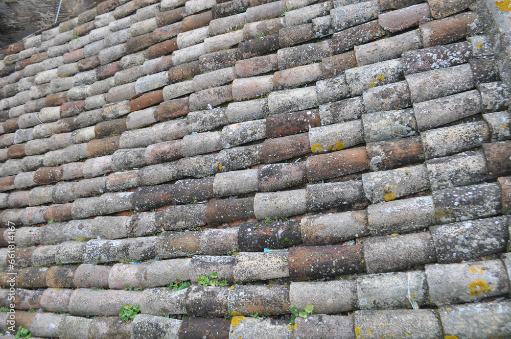 weathered roof tiles texture background weathered roof tiles texture background