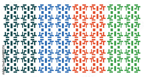 Abstract geometric seamless pattern background, vector Abstract geometric hexagon graphic design print 3D cube pattern. Seamless geometric cube pattern background.