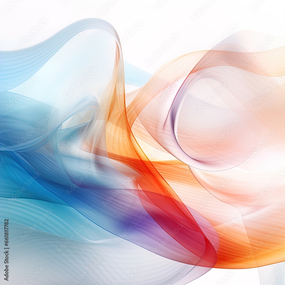 Abstract art that uses flowing lines and colors to create a dynamic ...