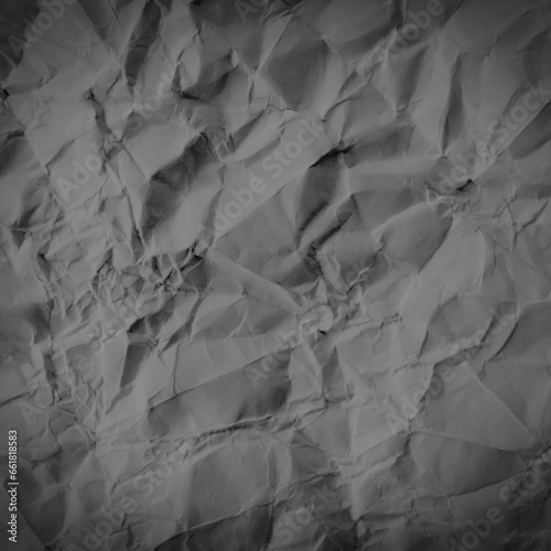 Gray Crumpled Paper Background