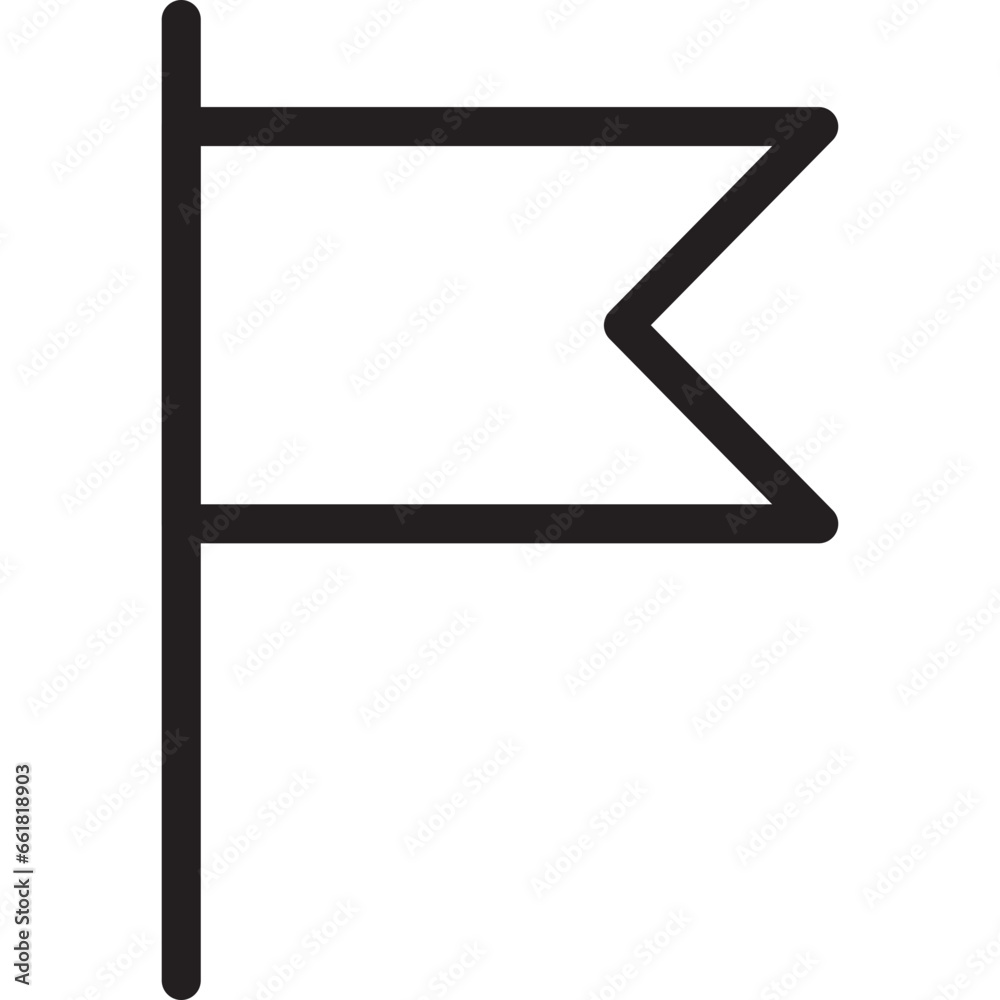 Flag flat icon vector illustration Flag flat icon vector illustration