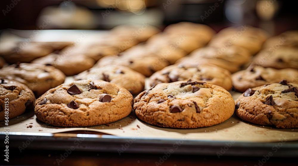 chocolate chip cookies on a plate