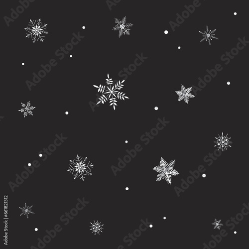  snow crystals - scheekristalle pattern watercolor