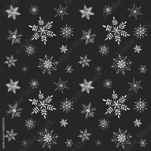  snow crystals - scheekristalle pattern watercolor