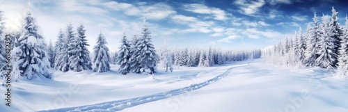 Christmas snow background © Viktor