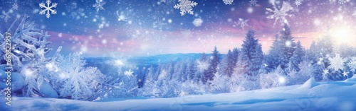 Winter beatifull landscape with snow © Viktor