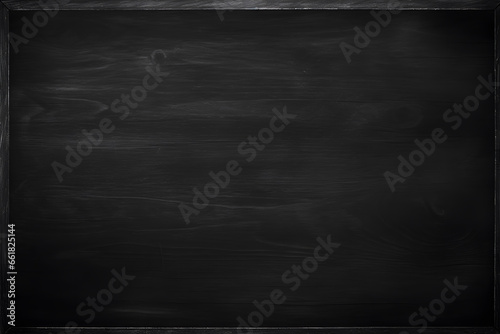 black Chalkboard background, Chalk black board, Texture of chalk rubbed out on blackboard, Back to School concept. old black board