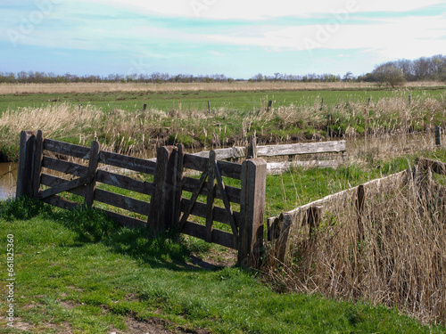 Weathered Gateway: A Rustic Countryside Entry