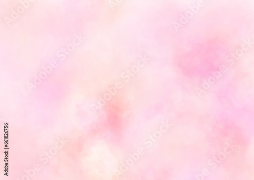 鮮やかなピンク色の水彩背景