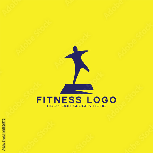 gym fitness logo design vector