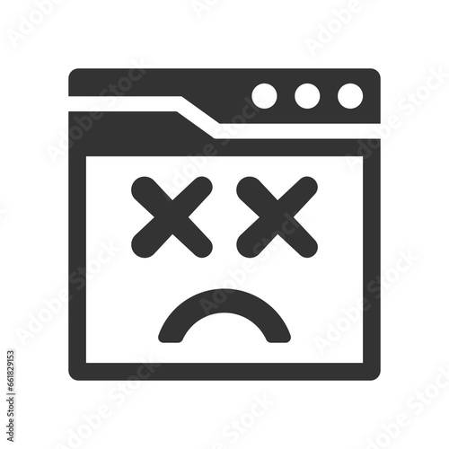 Unavailable page interface icon
