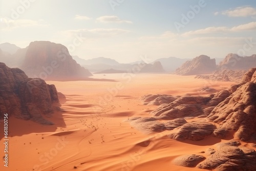 wadi rum desert country, Generative AI