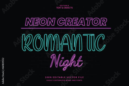 Wallpaper Mural vector editable neon glowing light effects premium design, colorful neon shiny effect for background fonts and symbols. Torontodigital.ca