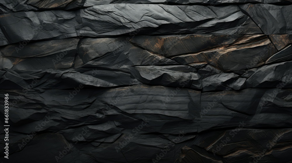 Abstract black background wide banner dark rock Abstract black background wide banner dark rock