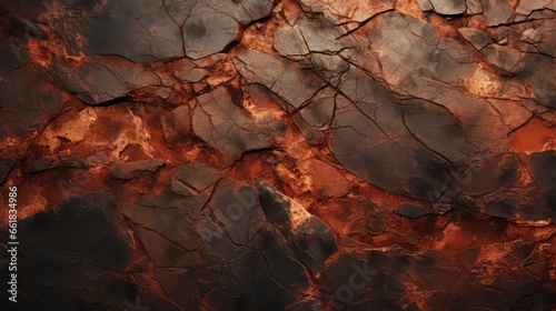 Dark red orange brown rock texture with cracks