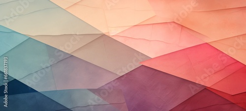 Pink blue gradient orangic texture with overlapping paper layers - Abstract background illustration photo