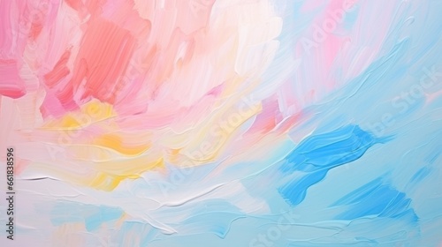Watercolor pale background. Blue  pink and yellow colors.