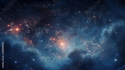 Fotografia Starfield with nebula