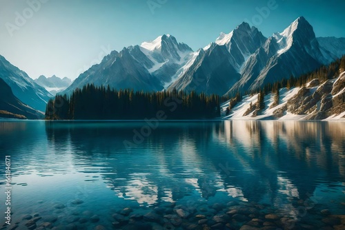 lake in the mountains