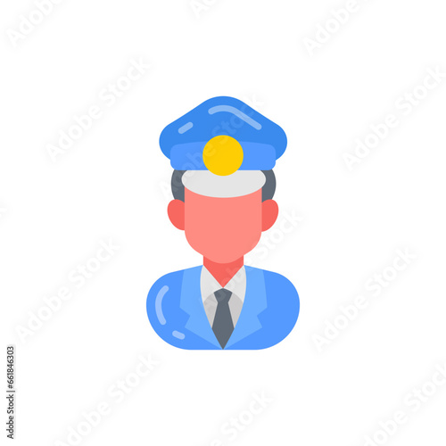 Security Guard icon in vector. Illustration