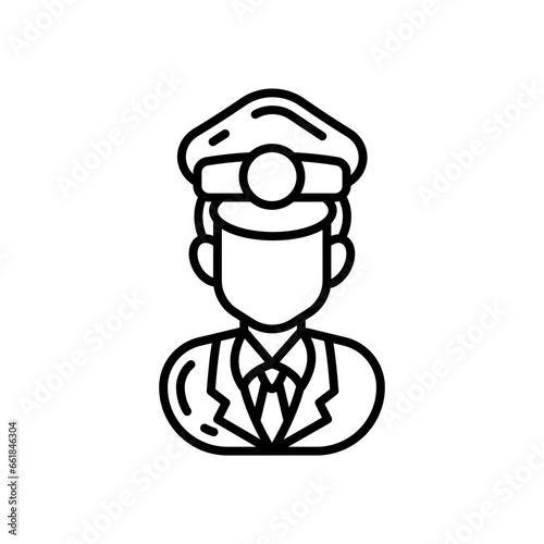 Security Guard icon in vector. Illustration